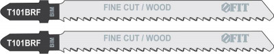 Полотно по дереву Bimetal шлифованные под свободным углом реверс. зубья 100/74/2.5мм (T101BRF) (уп.2шт) FIT 40956