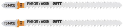 Полотно по дереву двусторонние HCS шлифованные под свободным углом зубья 116/90мм (T344CB) (уп.2шт) FIT 40960