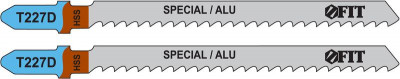 Полотно по металлу полимерным и эпоксидным материалам HSS 100/74/3мм (T227D) фрезерованные зубья (уп.2шт) FIT 40977