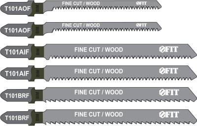 Набор полотен для электролобзика 6шт (T101BRFx2 T101AOF x2 T101AIF x2) FIT 41012