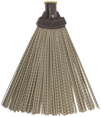 Метла веерная №2 240х340мм посадочный d25мм пластик. КУРС 68066