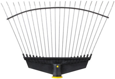 Грабли веерные проволочные (пластмассовая основа) 22 зуба 290х430мм без черенка КУРС 76943