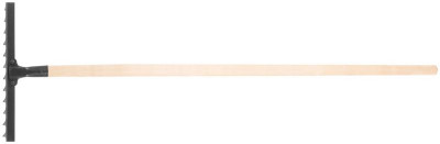 Грабли витой зуб 12 зубьев с деревянным черенком КУРС 76964