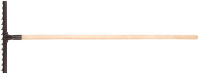 Грабли витой зуб 14 зубьев с деревянным черенком КУРС 76965