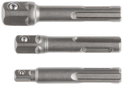 Адаптеры под головки с хвостовика SDS-PLUS набор 3шт легированная сталь (уп.3шт) FIT 57955
