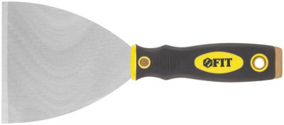 Шпатель для удаления ржавчины профи толщ. лезвия 1мм двухкомп. ручка сметал. бойком 4дюйм (100мм) FIT 06674