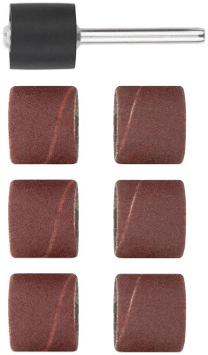 Бандаж наждачный и штифт набор 7шт FIT 36910