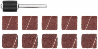 Бандаж наждачный и штифт набор 11шт FIT 36917