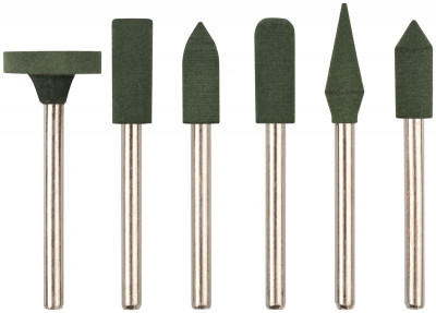 Насадка резиновая полировальнаямелкой зернистости набор 6шт FIT 36923