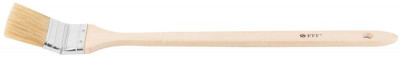Кисть радиаторная натуральная светлая щетина деревянная ручка 2дюйм (50мм) FIT 01215