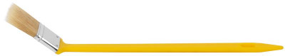 Кисть радиаторная натуральная светлая щетина желт. пластиковая ручка 1.5дюйм (38мм) FIT 01219