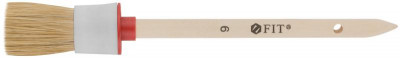 Кисть круглая натуральная светлая щетина №6 (30мм) FIT 01304