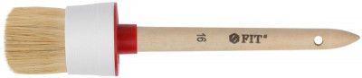 Кисть круглая натуральная светлая щетина №16 (55мм) FIT 01309