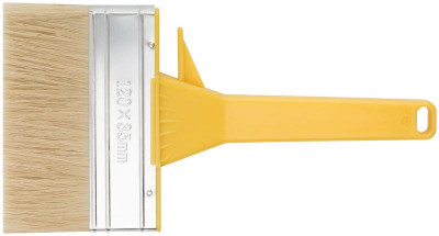 Макловица натуральная светлая щетина сплошной пластиковый корпус полая ручка 