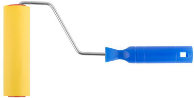 Валик прижимной для обоев резиновый 150мм желт. FIT 02983