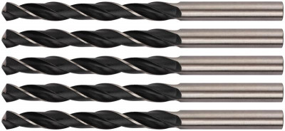 Сверло по металлу HSS черненые 8.0х117мм (уп.5шт) FIT 33580