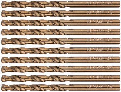 Сверло по металлу HSS с добавкой кобальта 5% Профи 5.0мм (уп.10шт) FIT 33950