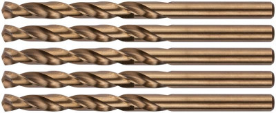 Сверло по металлу HSS с добавкой кобальта 5% Профи 6.5мм (уп.5шт) FIT 33965