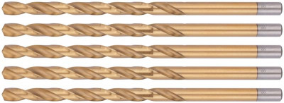 Сверло HSS по металлу удлиненные титановое покрытие 8.0х165мм (уп.5шт) FIT 34280