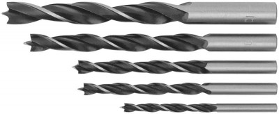 Набор сверл по дереву ПВХ конверт 5шт (4-5-6-8-10мм) FIT 36105