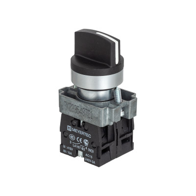 Переключатель на 3 положения с фиксацией короткая ручка 2NO IP67 металл MTB2-BDF33 ОВЕН 132663