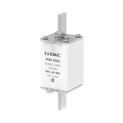 Предохранитель YON ножевого типа FG1 80А 400В хар-ка aR DKC 1FG01-0080-400V-AR
