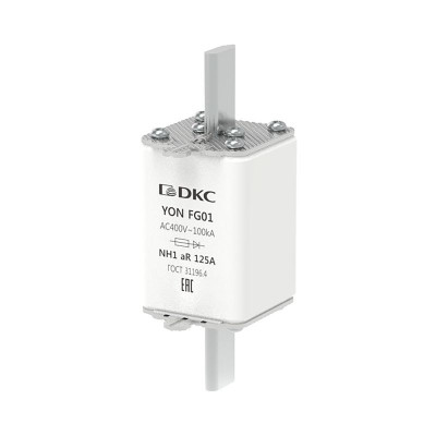 Предохранитель YON ножевого типа FG1 125А 400В хар-ка aR DKC 1FG01-0125-400V-AR