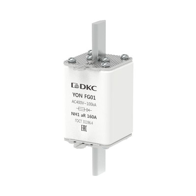 Предохранитель YON ножевого типа FG1 160А 400В хар-ка aR DKC 1FG01-0160-400V-AR