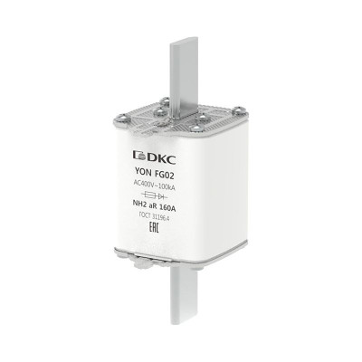 Предохранитель YON ножевого типа FG2 160А 400В хар-ка aR DKC 1FG02-0160-400V-AR