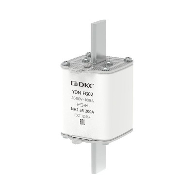 Предохранитель YON ножевого типа FG2 200А 400В хар-ка aR DKC 1FG02-0200-400V-AR