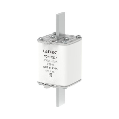 Предохранитель YON ножевого типа FG2 250А 400В хар-ка aR DKC 1FG02-0250-400V-AR