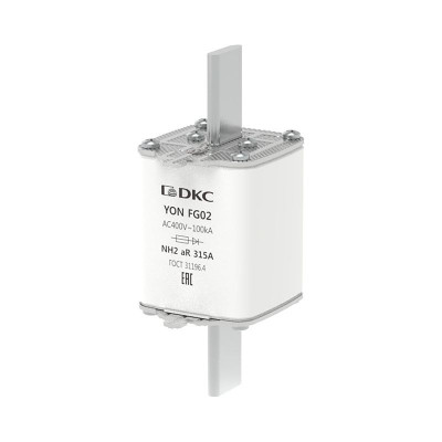 Предохранитель YON ножевого типа FG2 315А 400В хар-ка aR DKC 1FG02-0315-400V-AR