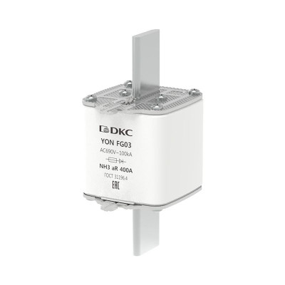 Предохранитель YON ножевого типа FG3 400А 690В хар-ка aR DKC 1FG03-0400-690V-AR