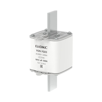 Предохранитель YON ножевого типа FG3 500А 690В хар-ка aR DKC 1FG03-0500-690V-AR