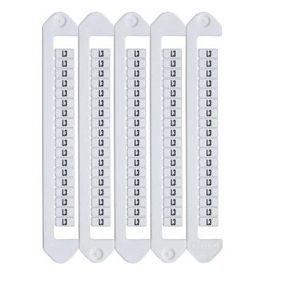 Маркировка для клемм ширина 5мм символы 