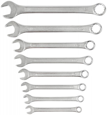 Ключ комбинированные в пластиковом держателе 