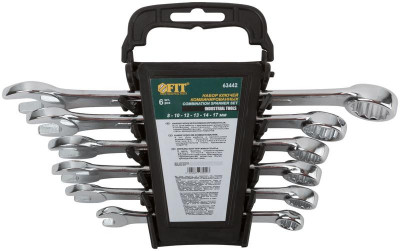 Ключ комбинированные в пластиковом держателе 