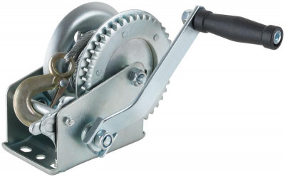 Лебедка шестеренчатая стальной трос 8мх4.5мм 700кг FIT 64651