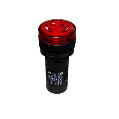 Зуммер с подсветкой 80дБ 24В IP65 MT22-SM24E пластик красн. ОВЕН 137328