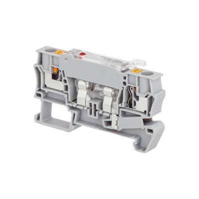Клемма push-in с держателем предохранителя 4кв.мм индикация 220В MTP-4F220 ОВЕН 136803
