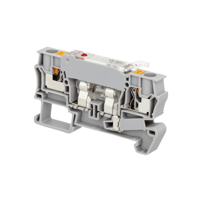 Клемма push-in с держателем предохранителя 4кв.мм индикация 24В MTP-4F24 ОВЕН 136802