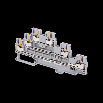 Клемма push-in трехуровневая 2.5кв.мм MTP-TR2.5 ОВЕН 136790