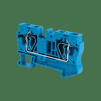 Клемма пружинная проходная 6кв.мм син. MTS-6BL ОВЕН 136890