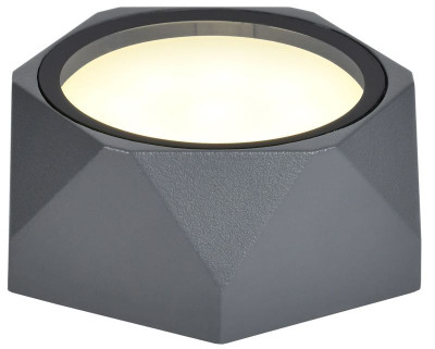 Светильник 5304 GX53 IP65 уличный потолочный сер. IEK LT-UPU0-5304-GX53-1-K03