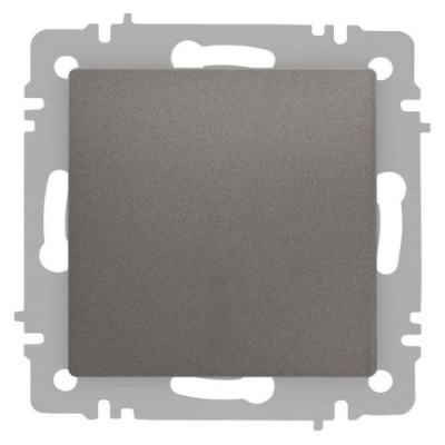 Выключатель 1-кл. СП Accent 6-101-09 10А IP20 250В AL/CU титан Intro Б0063440