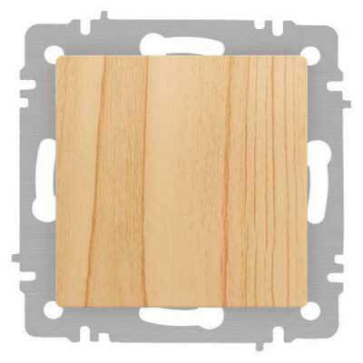 Кнопка Accent 6-109-11 10А-250В IP20 СУ сосна Intro Б0063626