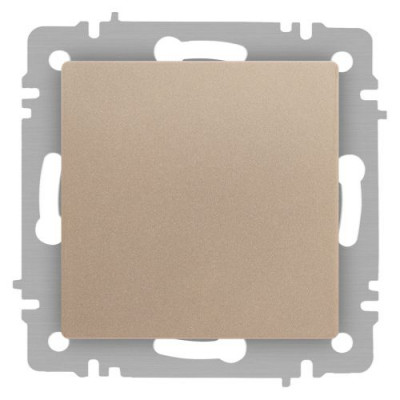 Кнопка Accent 6-109-04 10А-250В IP20 СУ шампань Intro Б0063610