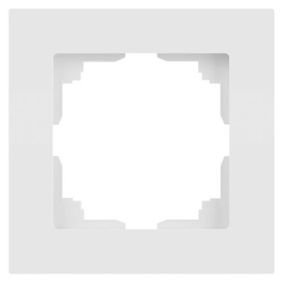 Рамка 1-м СП Accent 6-501-01М бел. матов. Intro Б0063730