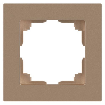 Рамка 1-м СП Accent 6-501-04 шампань Intro Б0063746