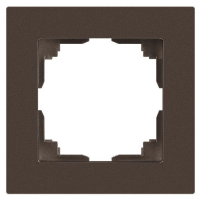 Рамка 1-м СП Accent 6-501-08 бронза Intro Б0063765